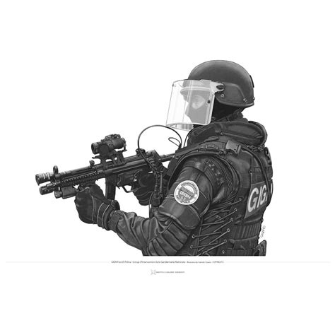 French GIGN Special Forces 14x20" Print by Death House Design - 579027 ...