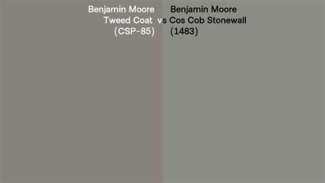 Benjamin Moore Tweed Coat Vs Cos Cob Stonewall Side By Side Comparison