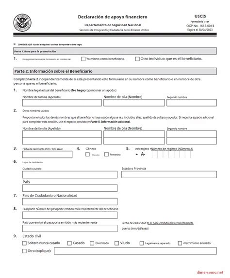 Descargar El Formulario I En Espa Ol Dime Como