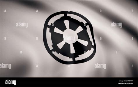 Star Wars. Galactic Empire flag is waving on transparent background ...