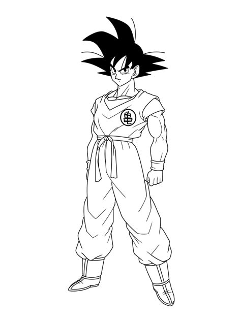 Goku Dragon Ball Z Coloring Pages Coloring Dibujos Coloriages The