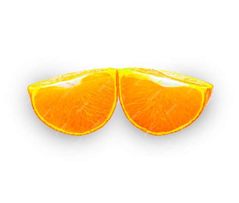 Premium Photo An Orange Cut In Half With The Top Half Cut Off