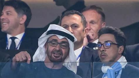 Man City Owner Sheikh Mansour Makes Rare Appearance At First Match For 13 Years Mirror Online