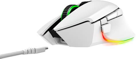 Basilisk V3 Pro Customizable Wireless Gaming Mouse With Razer Hyperscroll Tilt Wheel White