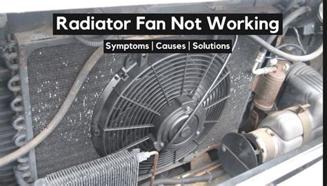 Why Is My Radiator Fan Not Working