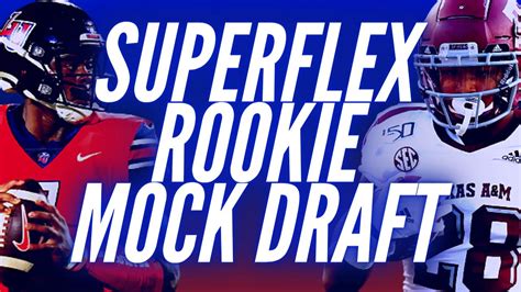 2022 Dynasty Superflex Rookie Mock Draft 1 0 1 Round YouTube