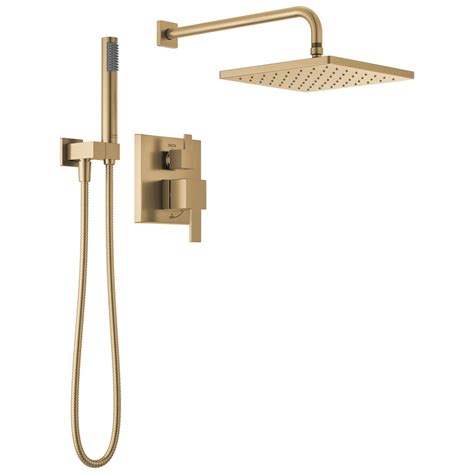 Delta Faucet Modern Raincan 2 Setting Square Shower System Including