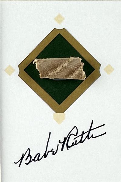 Lot Detail Babe Ruth Game Used Bat Relic In Custom Matted Yankees