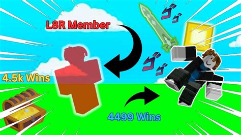 Reaching 4 5K WINS Roblox Bedwars Beat An L8R Member YouTube