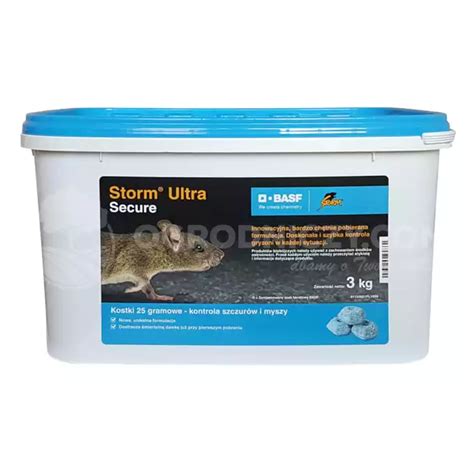 Storm Ultra Secure Kostka 3kg Basf Trutka Na Myszy I Szczury Bardzo