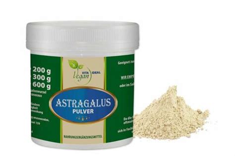 Vita Ideal Vegan Astragalus Wurzel Pulver Tragant Frigidus