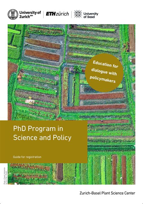 Science And Policy Phd Program Zurich Basel Plant Science Center