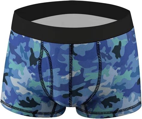 Hyjoy Mens Boxer Briefs Trunks Underwear Pack Sea Water Camouflage