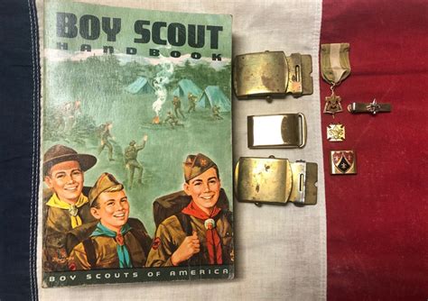 Vintage Lot Of Boy Scouts Of America Memorabilia Handbook Pins Etsy