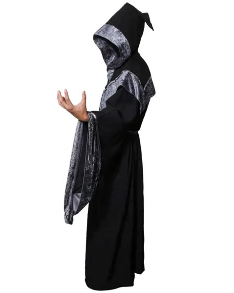 Dark Magician Medieval Cosplay Robes Mens Sorcerer Costumes Wizard