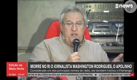 Luto No R Dio Morte De Washington Rodrigues O Apolinho Por C Ncer