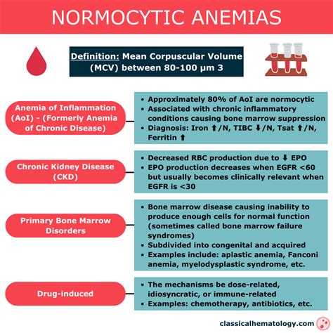 Causes And Classification Of Anemias Classical Hematology