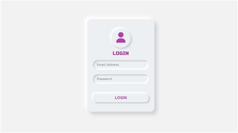 How To Create Neumorphism Login Form In Html And Css Make Log In Form