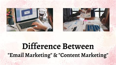 Difference Between Email Marketing And Content Marketing Email