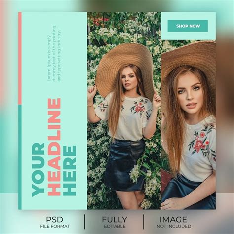 Premium Psd Fashion Instagram Post Template Banner