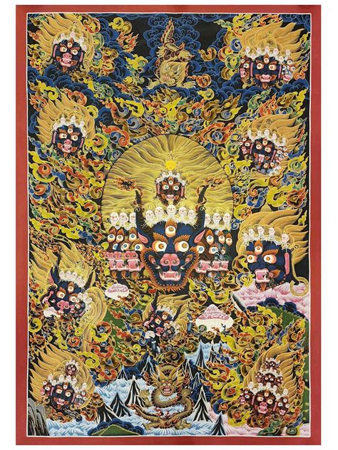 Yamantaka Thangka Buddhist Traditional Painting Tibetan Style Price