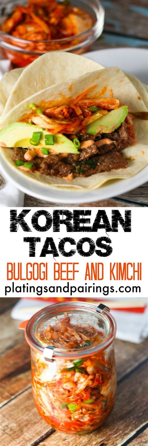 Korean Bulgogi Kimchi Tacos Asian Recipes Cooking Asian Cooking