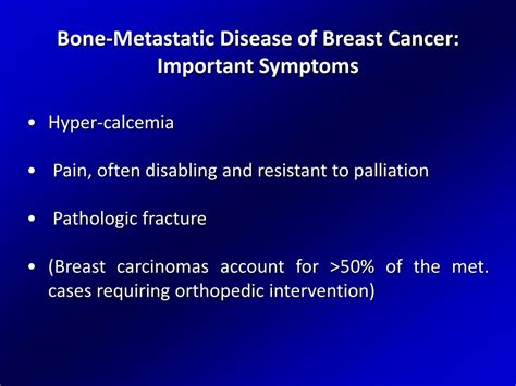 Ppt Bone Metastasis In Breast Cancer Molecular Pathogenesis