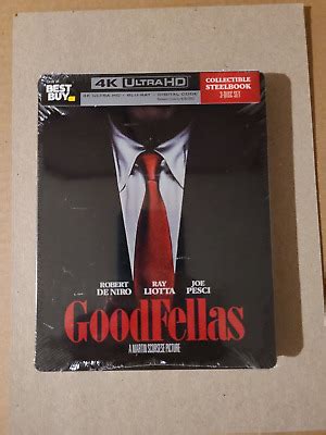 GoodFellas 4K Ultra HD Blu Ray 2020 3 Disc Set Steelbook NEW