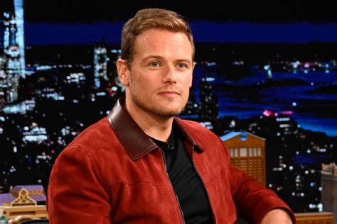 OUTLANDER Star Sam Heughan In Dolce Gabbana On THE TONIGHT SHOW