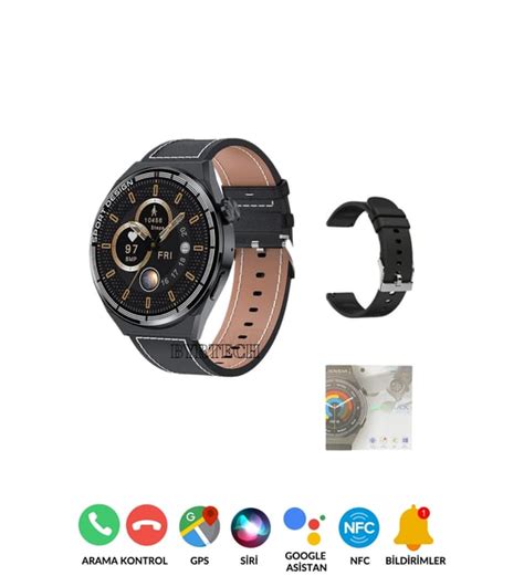 Gt3 Max Gpsnfcsiri Destekli Düşük Güç Modlu Amoled Ekran Watch Sports