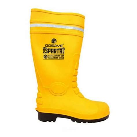 Jual Sepatu Boot Rubber Safety GOSAVE SPARTA Karet Ujung BESI Steel Toe