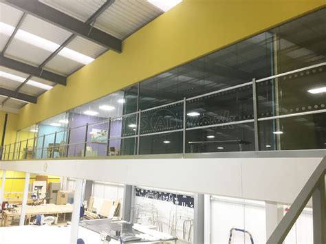 Glass Partitioning At Canvasman Ltd Baildon West Yorkshire Glass Partition Offices On Mezzanine