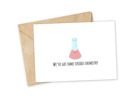 Weve Got Chemistry Chemistry Greeting Card Happy Card Etsy