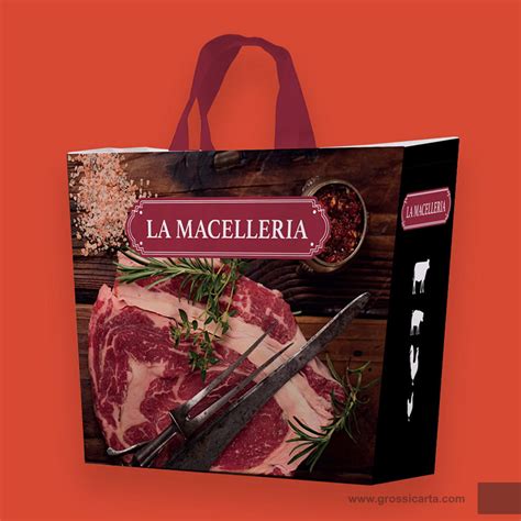 Shopper Plp La Macelleria Fornitura Packaging Macellerie E Pescherie