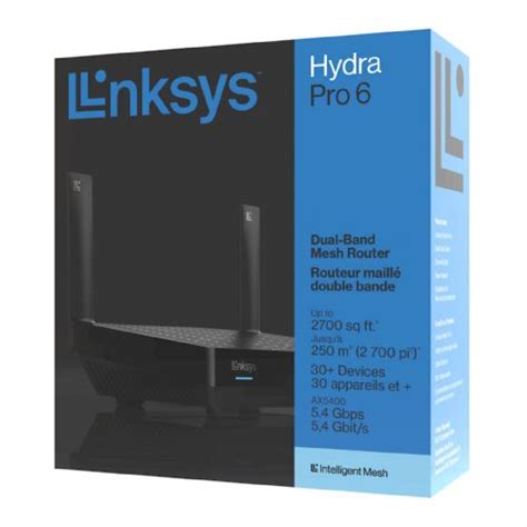 Linksys Usmerjevalnik Hydra Pro 6 Ax5400 Dual Band Wifi 6 Router