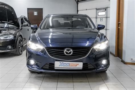 Замена ПТФ модулей Мазда 6 (Mazda 6) на LED - Установка КсенонШоп в Москве