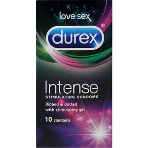 Durex Condoms Intense Stimulating Reviews - Black Box