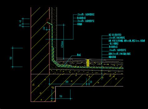 现浇屋面防水节点详图免费下载 建筑详图、图库 土木工程网