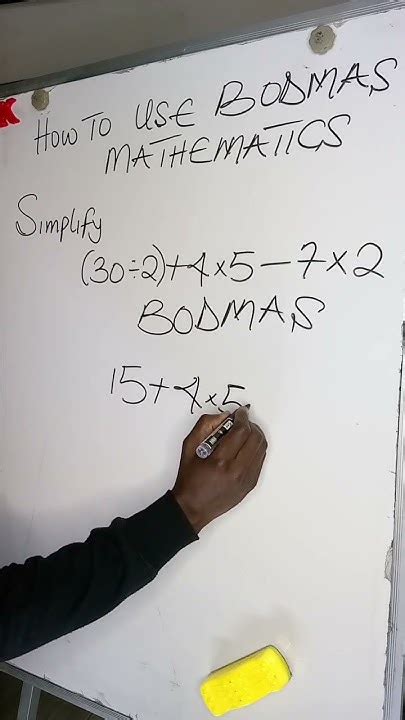 How To Use The Bodmas Bracket Of Division Multiplication Addition And Subtraction To Simplify