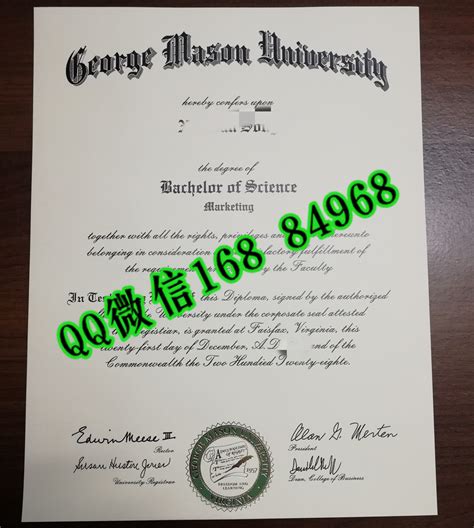 美国乔治梅森大学george Mason University毕业证，george Mason University Diploma