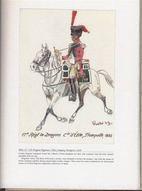 Dragoons Plate Th Dragoon Regiment Elite Company Trumpeter