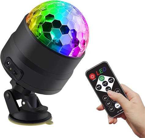 Gobikey Discokugel 360 Rotierende Musik Activated Discolicht LED