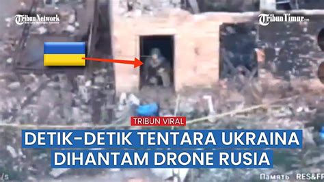 Rentetan Serangan Drone Peledak Rusia Hancurkan Bangunan Tempat Militer