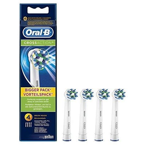 ORAL B Braun CrossAction 4 szt końcówki do szczoteczek elektrycznych