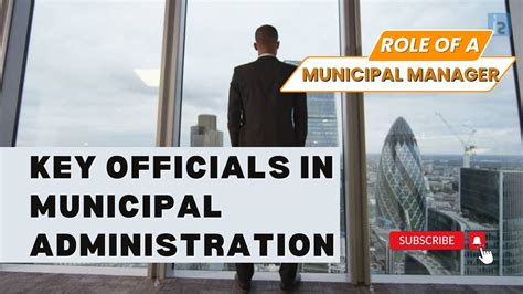 Role Of Municipal Manager Duties Of Key Officials In The Municipality