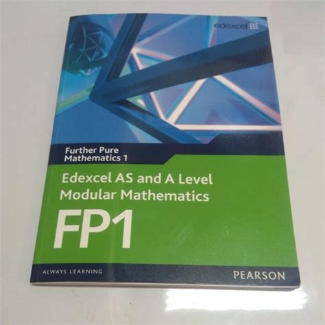 Edexcel AS And A Level Modular Mathematics FP1 Shopee Thailand