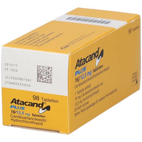 Atacand Plus 16 Mg 12 5 Mg 98 St Mit Dem E Rezept Kaufen Shop Apotheke