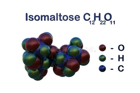 Structural Chemical Formula And Space Filling Molecular Model Of