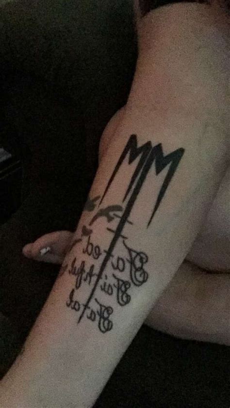 Marilyn Manson Lyric Tattoos