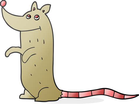 Freehand Drawn Cartoon Rat 46696286 Png